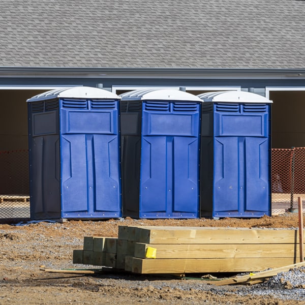 what is the expected delivery and pickup timeframe for the portable toilets in Pharr TX